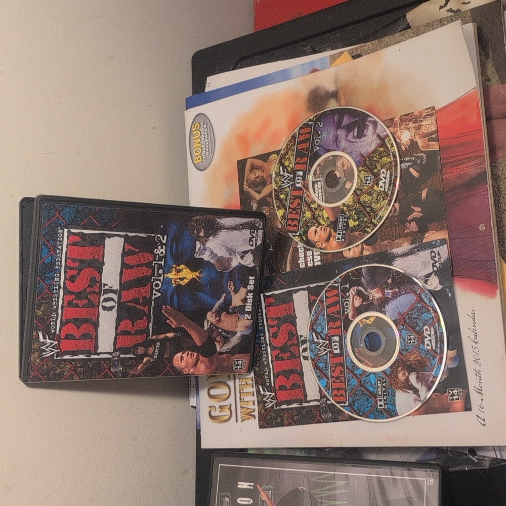 WWF WWE- Best of Raw Vols. 1  2 (DVD, 2001, 2-Disc Set)Authentic US Release Y2K